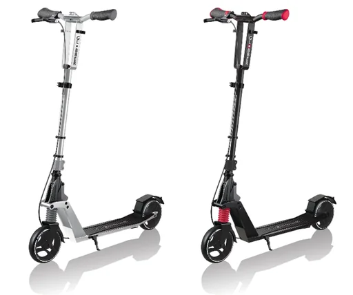 "ONE K 165 DELUXE Tretroller, 165 mm, ABEC 7, höhenverstellbar, Handbremse, Klappmechanismus, silber image"