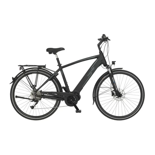 "Herren E-Bike Trekking, 28 Zoll, Rahmengröße 50 cm, 9-Gang Kettenschaltung, schwarz matt, VIATOR 4.1i image"