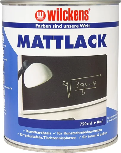 "Mattlack Schwarz, 750 ml image"