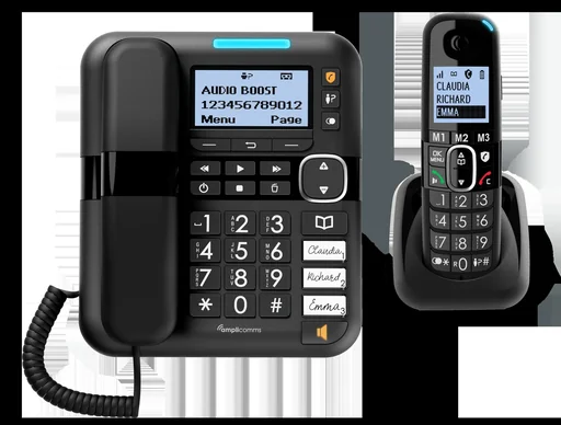 "Großtasten Kombination mit Basis und Schnurlostelefon image"