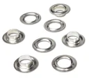 Ösen 8,5 mm, Messing - vernickelt, 50 Stück