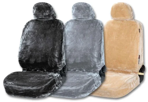 "Autositzbezug "Teddy" - Kunstfell - anthrazit image"