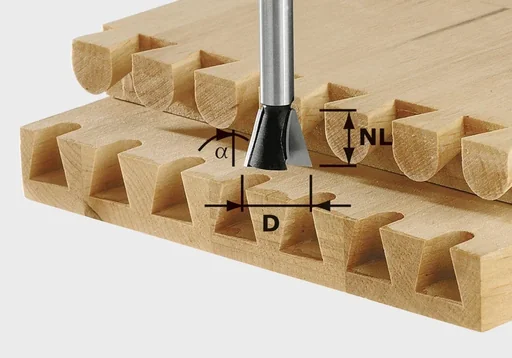 "Zinkenfräser HW D20 / 17 / 15 Grad o.R. image"