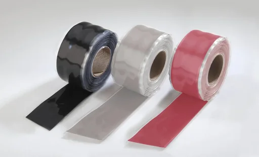 "Silikonband, transparent-milchig, 25 mm breit, 3 m lang image"