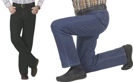 "5 Pocket Stretch Jeans, Farbe schwarz, Gr. 52 image"