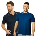 Poloshirt geknöpft, Farbe indigo, Gr.M