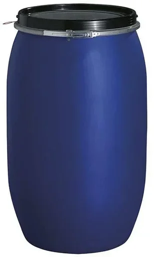 "Kunststoff Fass mit Deckel und Spannring, ohne Tragegriffe, PE, 220 l image"