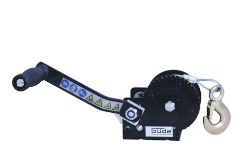 "Seilwinde, Zugkraft 360 kg, 10 m Stahlseil image"