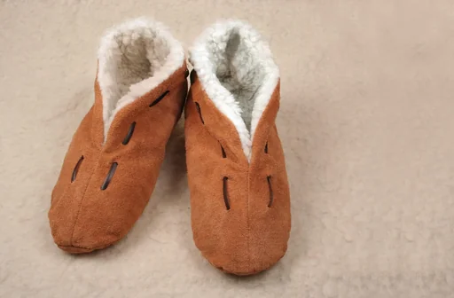 "Fellhausschuhe, braun, Größe 41/42 image"