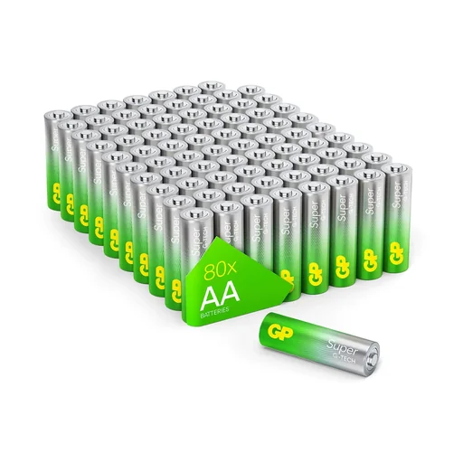 "SUPER Mignon (AA) Alkaline Batterien - 80 Stück image"