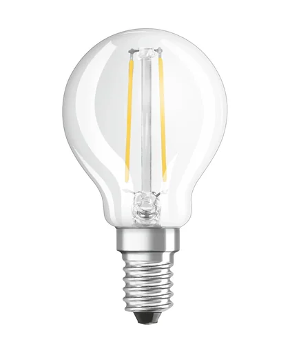 "LED STAR FILAMENT Tropfenlampe mit 2,5 Watt, E14, kaltweiß, klar image"
