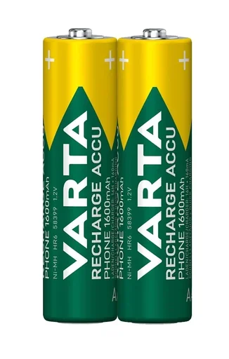 "RECHARGE Phone NiMH Mignon (AA) Akku mit 1600mAh - 2 Stück image"