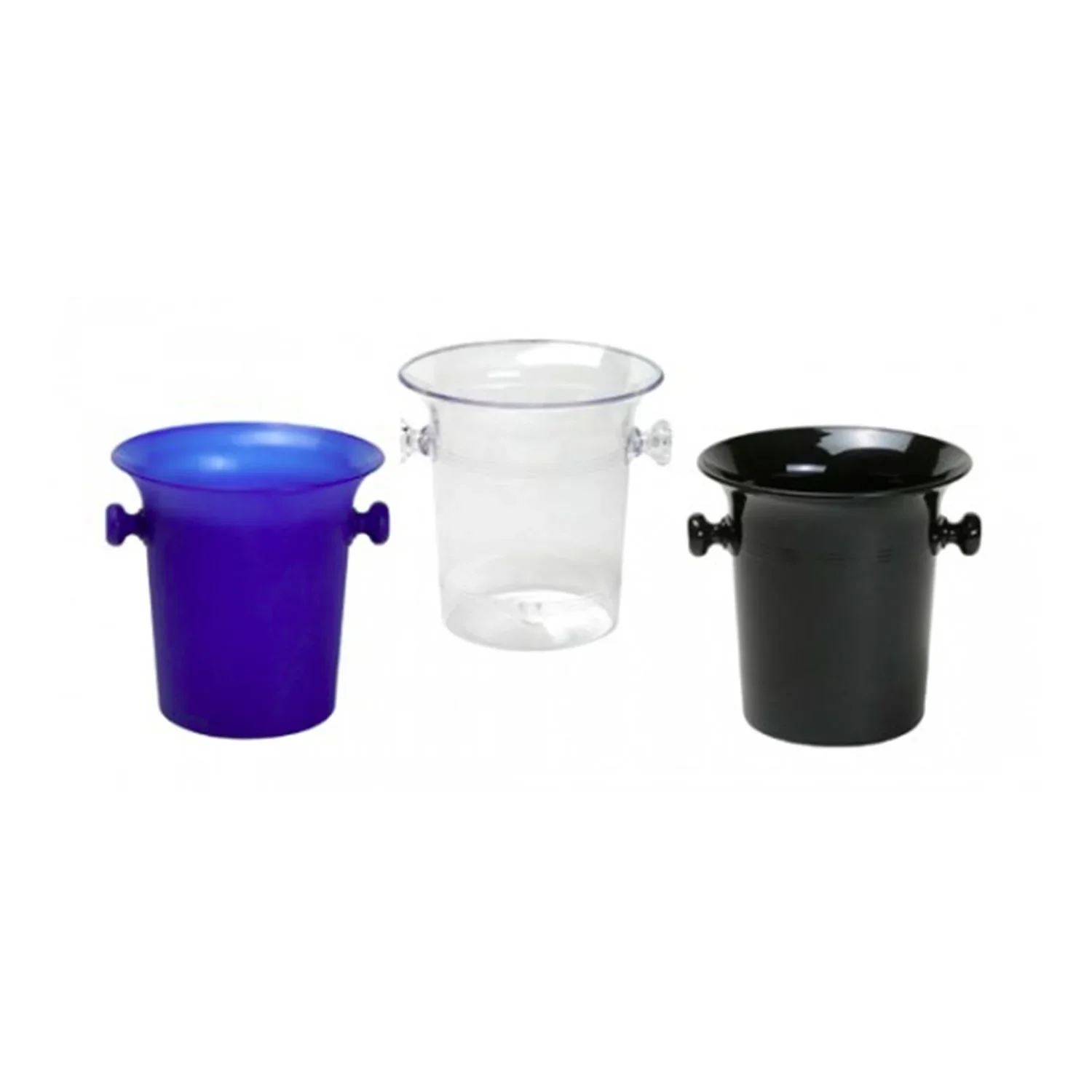 "Flaschenkühler, Getränkekühler, Sekt-/Champagnerkübel, 5,0 L - Kunststoff - Elegant & Praktisch - 3 Farben, Farbe: transparent image"