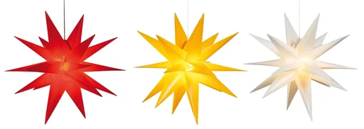 "LED Kunststoffstern mit Stab 58 cm, weiß image"