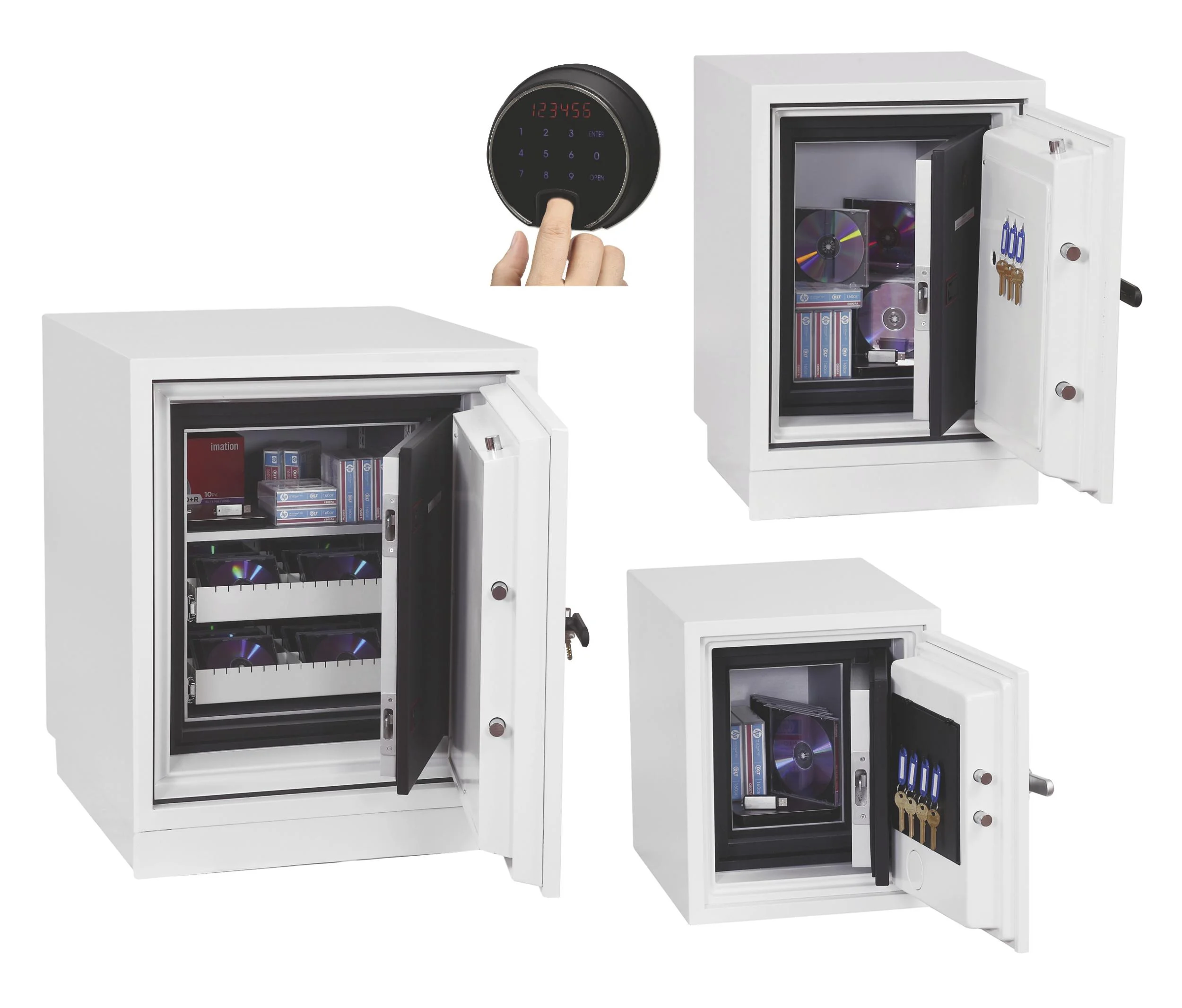 Datenschutztresor Datacare Außenmaße 770 x 690 x 720 mm, mit Fingerabdruckschloss