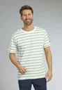 T-Shirt, Farbe grün-gestreift, Gr.3XL
