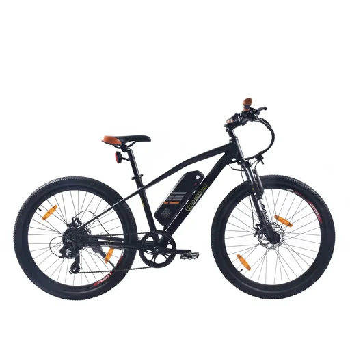 "Unisex E-Racing Mountain Bike 26 Zoll, 7-Gang Kettenschaltung, schwarz-orange, R6 image"