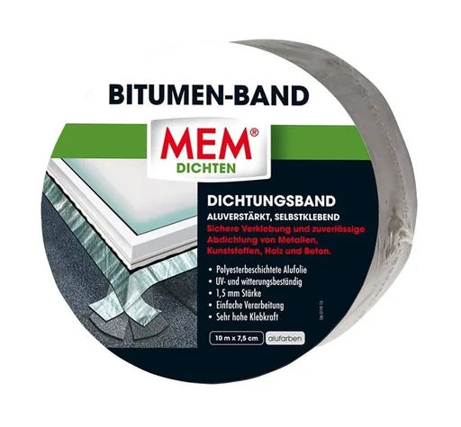 "Dach Reparaturband 75 mm x 10 m, Alufarben image"