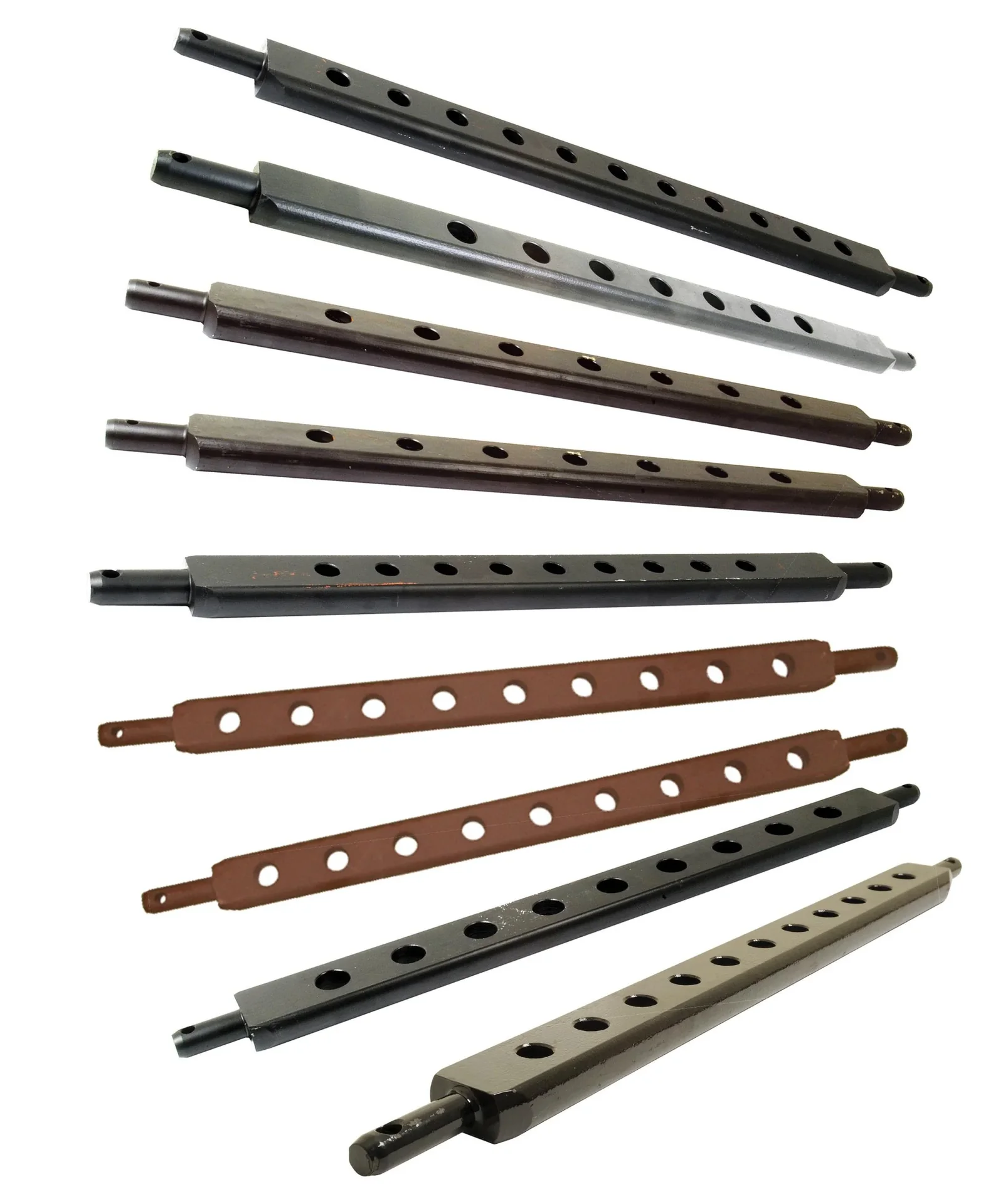 Ackerschiene Kat 2, 7 Löcher, 1000 mm, Ø 28 mm, 30 x 60 mm