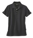 Poloshirt mit Aufdruck, Farbe schwarz, Gr.L