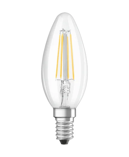 "LED SUPERSTAR FILAMENT Kerze mit 5 Watt, E14, kaltweiß, klar, dimmbar image"