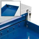 Schubladenschrank / Werkzeugschrank mammut, 7 Schubladen, RAL 7035 / 5012