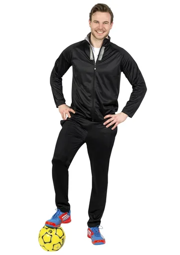 "Trainingsanzug, 2-teilig, schwarz/grau, Gr. XL image"