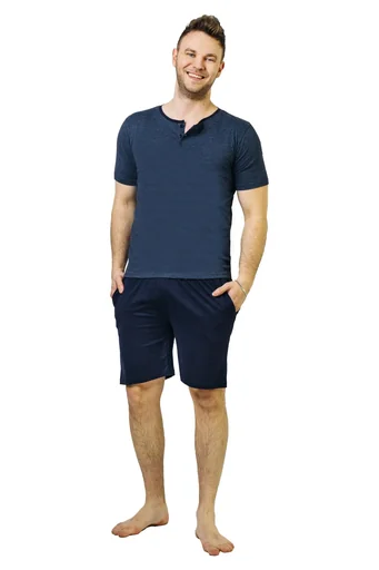 "Schlafanzug kurz, Farbe blau, Gr.L image"