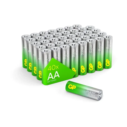 "SUPER Mignon (AA) Alkaline Batterien - 40 Stück image"