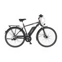 Damen E-Bike Trekking, 28 Zoll, Rahmengröße 44cm, 8-Gang Kettenschaltung, anthrazit matt, VIATOR 2.0