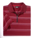Poloshirt gestreift, Farbe rot, Gr.M