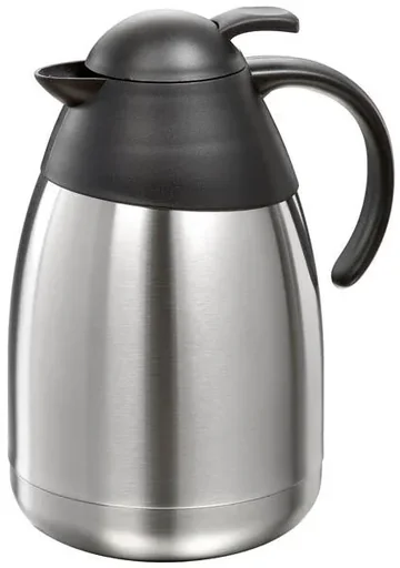 "Edelstahl Isolierkannen, 1 Liter, Höhe mit Deckel 21 cm, ohne Deckel 17,5 cm image"