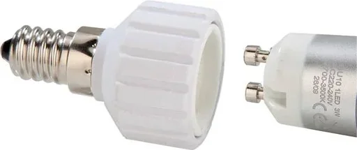 "Adapter E14 auf GU10 Sockel, 3 Stück image"