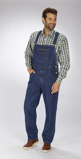 "Fabrik-Latzjeans, Gr.48 image"