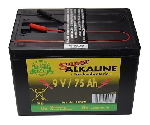 "Weidezaunbatterie Premium 75, 9 Volt - Alkaline image"