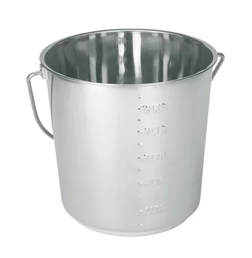 "Edelstahl Eimer 8,5 l, 22 cm hoch image"