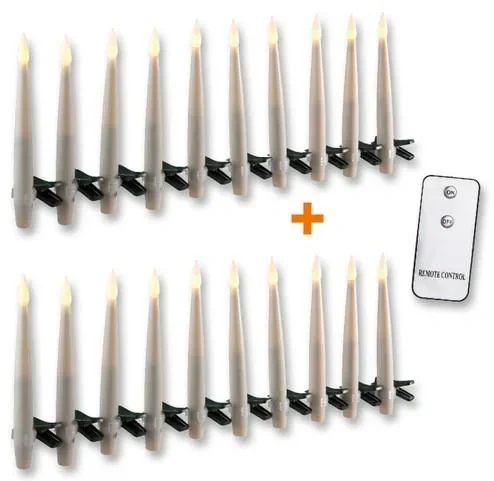 "Kabellose Spitzkerzen mit Fernbedienung - 20er Set image"