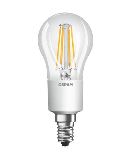 "LED STAR FILAMENT Tropfenlampe mit 6,5 Watt, E14, warmweiß, klar image"