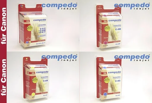 "Druckerpatrone für CANON CLI-8 Chip cyan image"