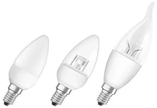 "LED STAR Kerze mit 7,5 Watt, E14, warmweiß, matt image"