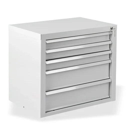 "Schubladenschrank / Werkzeugschrank mammut, 5 Schubladen, RAL7035 image"