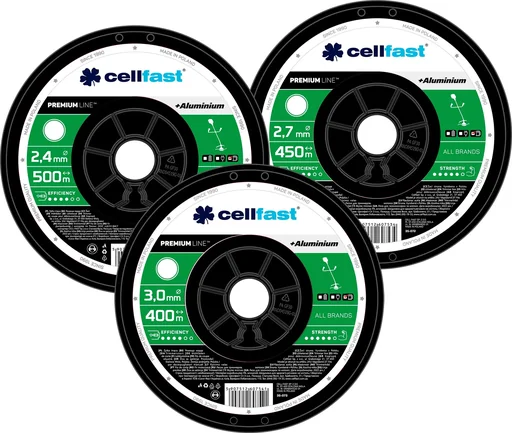 "PREMIUM Mähfäden auf Spule 2,4  mm x 500 m Rund image"