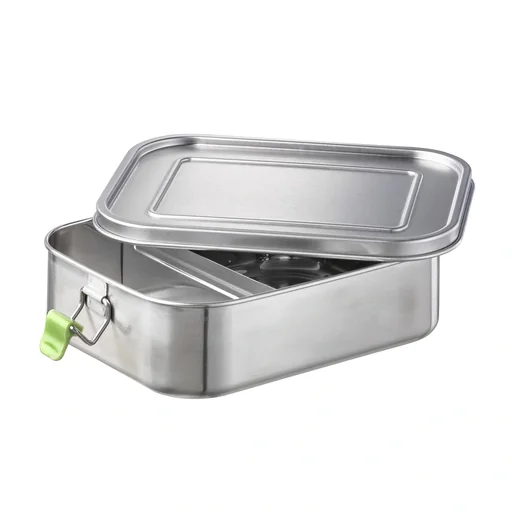 "Hochwertige langlebige Edelstahl Lunchbox/Brotdose 1,4L inklusive Trennwand / auslaufsichere Frischhaltedose / Bento Box image"