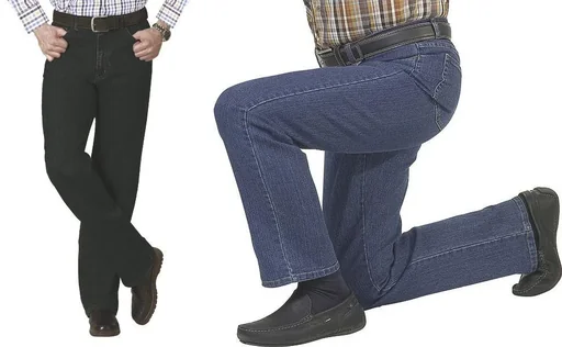 "5 Pocket Stretch Jeans, Farbe schwarz, Gr. 56 image"