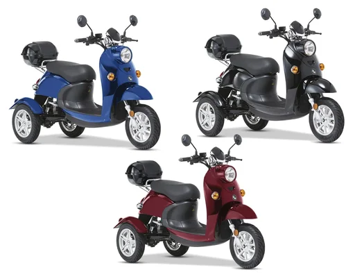 "3-Rad E-Mobil Modena 25 km/h - rot - Neue Roller-Optik mit dem Komfort eines Elektromobils image"