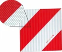 Warntafel, rechts-einseitig, aus Stahlblech