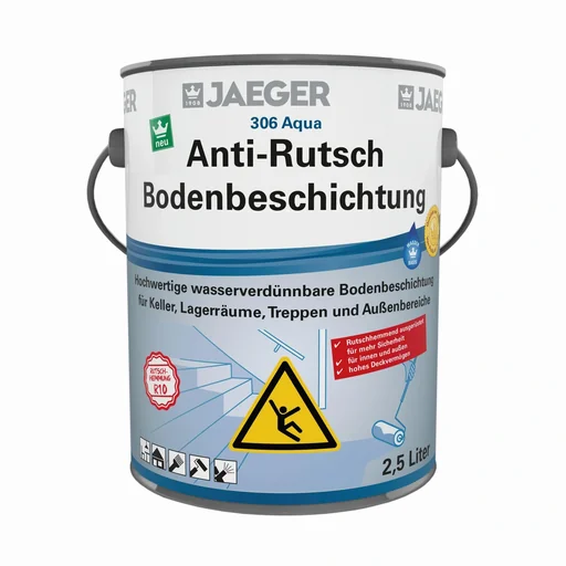 "Aqua Anti-Rutsch Bodenbeschichtung, RAL 7032 kieselgrau image"