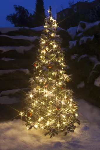 "LED Lichterkette mit 200 warmweißen LEDs, IP44, Länge 20 m image"