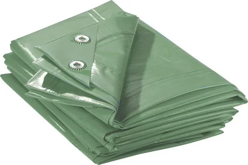 "Abdeckplane, zweifarbig grün/ blau, extrem stark 150 g/ m², 4 x 6 m image"