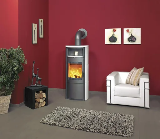 "Kaminofen Nika ECOplus (7 kW) creme-weiss, Dauerbrand, 3in1-Komfortregelung, Externe Zuluft image"